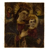 EARLY RELIGIOUS OIL/Canvas: De