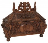 EARLY RENAISSANCE CARVED OAK C