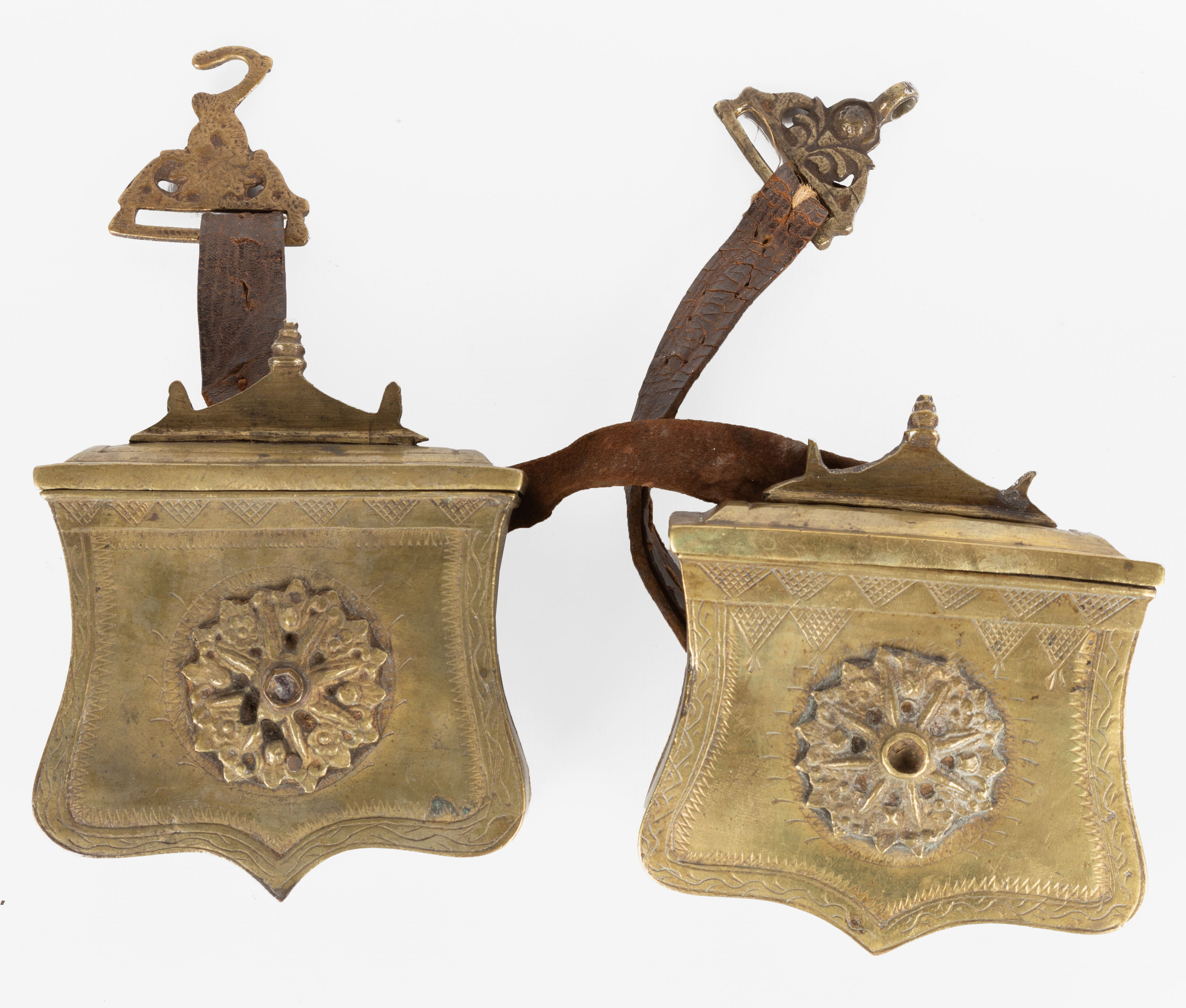 EARLY RUSSIAN BRASS CARTRIDGE BELTS