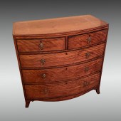 EARLY SATINWOOD BOW FRONT HEPP