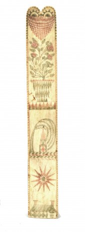 EARLY SCRIMSHAW BUSK. 18th/19t