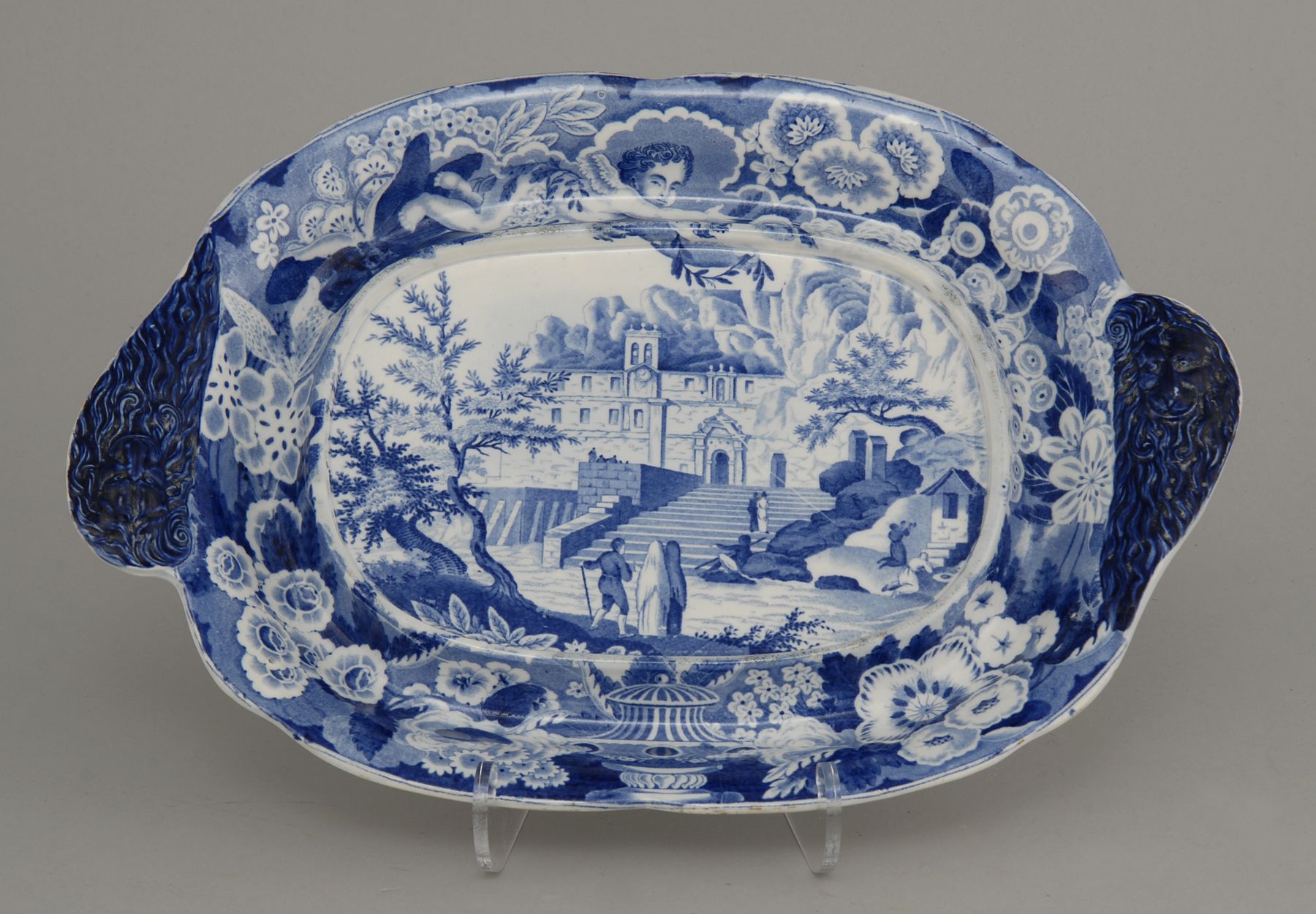 EARLY STAFFORDSHIRE BLUE AND