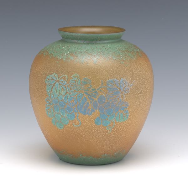 EARLY STEUBEN BLUE GREEN IRIDESCENT