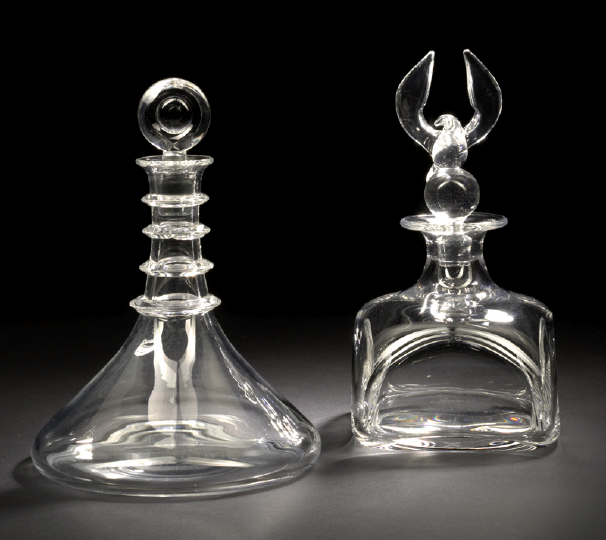 Early Steuben Glass Four-Ringed