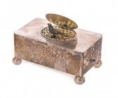EARLY SWISS SILVER SINGING BIR
