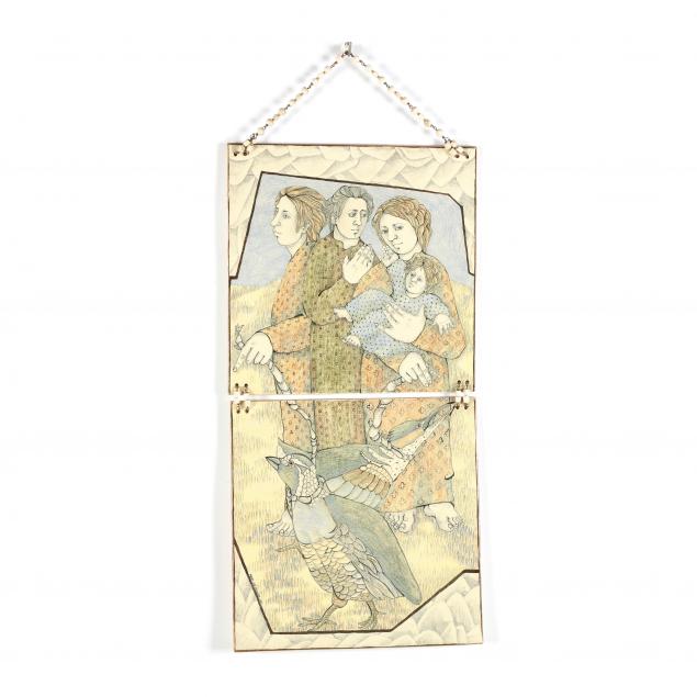 EARLY TILE WALL ART, MARY LOU