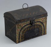 EARLY TINWARE DOME-TOP DOCUMEN
