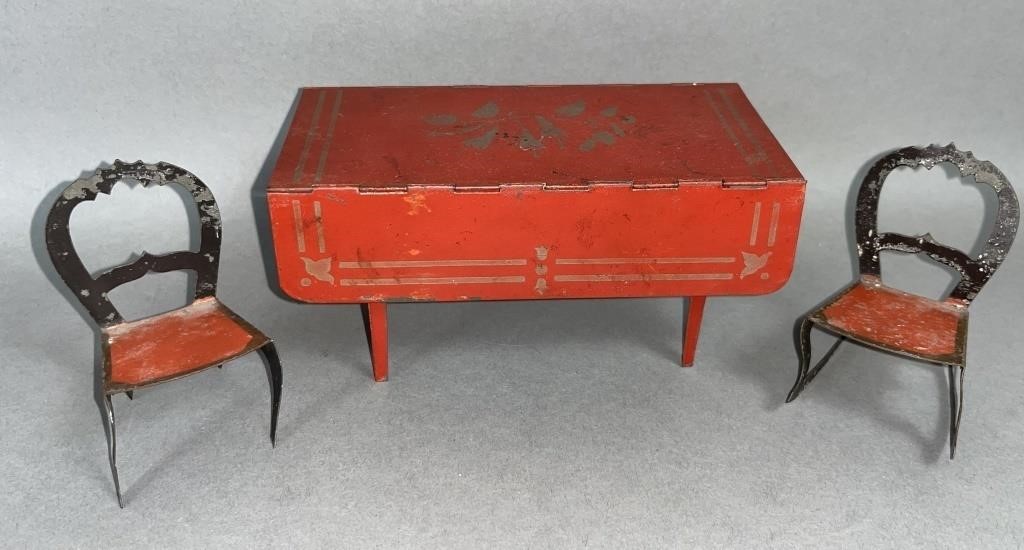 EARLY TOLEWARE DECORATED