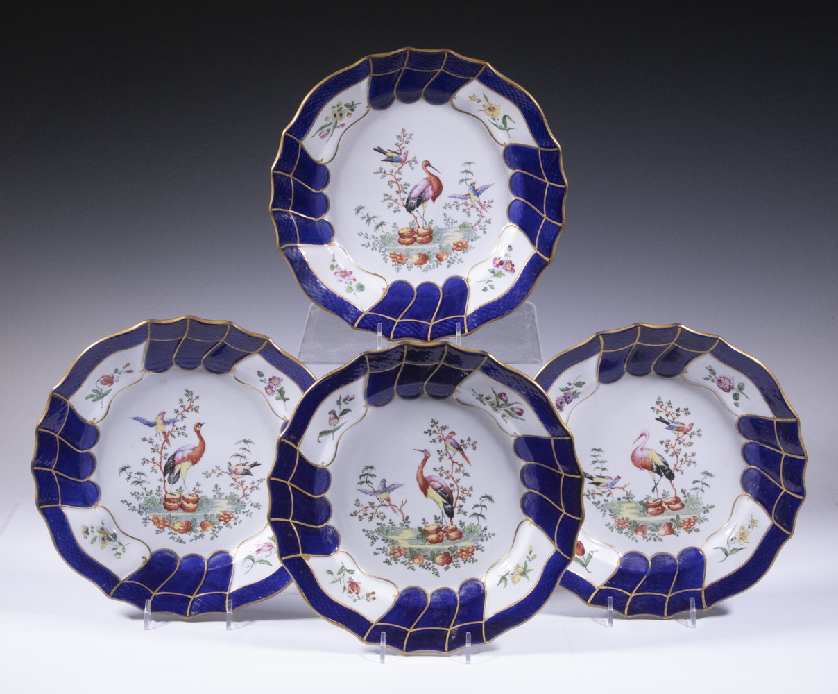 EARLY TOURNAI PORCELAIN PLATES