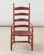 EARLY TURNED ARMCHAIRA slat-ba