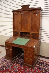 EARLY VICTORIAN MAHOGANY BANKE