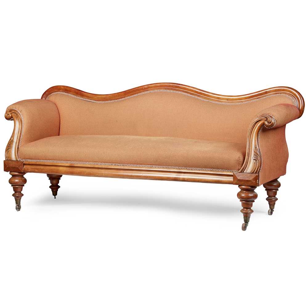EARLY VICTORIAN MAHOGANY SOFA MID