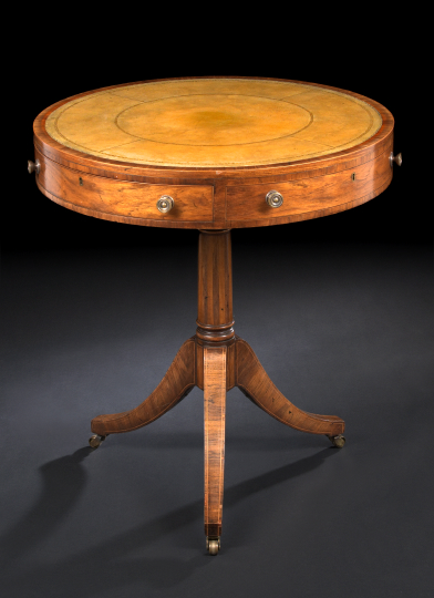 Early Victorian Rosewood Drum