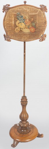 EARLY VICTORIAN ROSEWOOD POLE