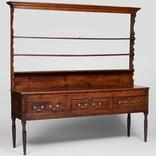 EARLY VICTORIAN STAIN PINE WELSH