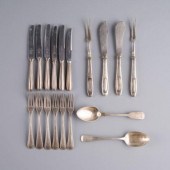 EARLY VICTORIAN STERLING FLATW
