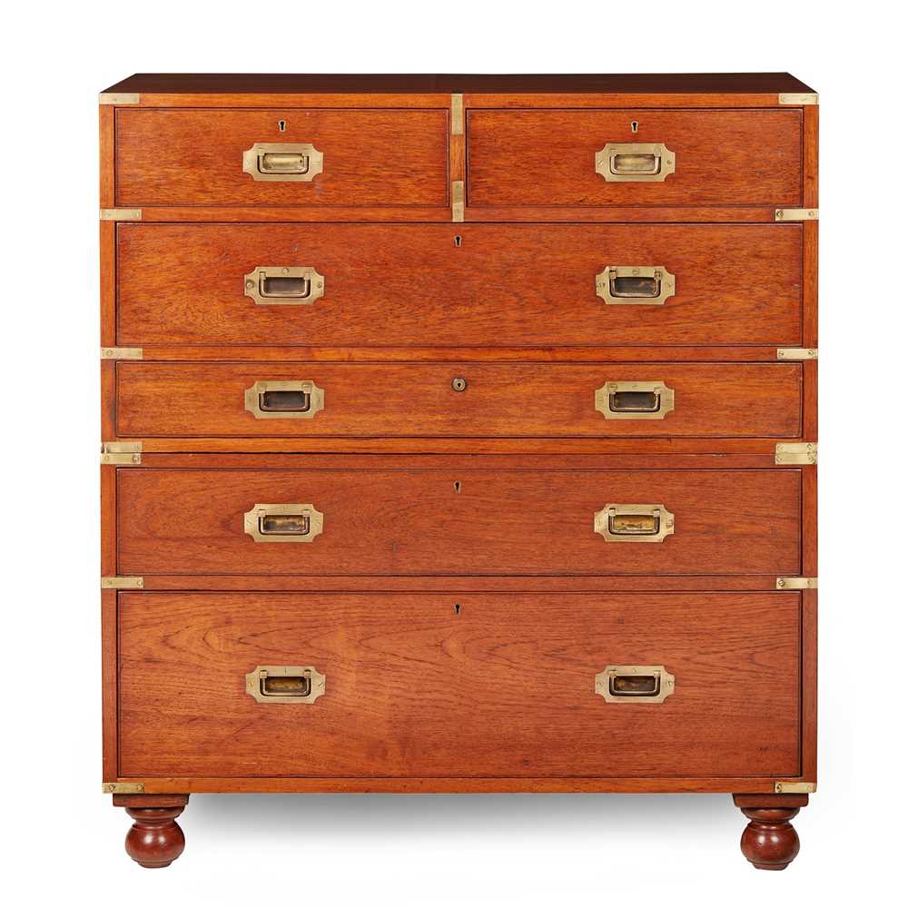 EARLY VICTORIAN TEAK CAMPAIGN