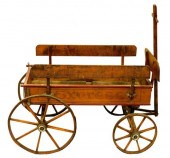 EARLY WAGON WITH STENCILED "EX
