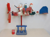EARLY WHIRLIGIG, 4 FIGURES, 2