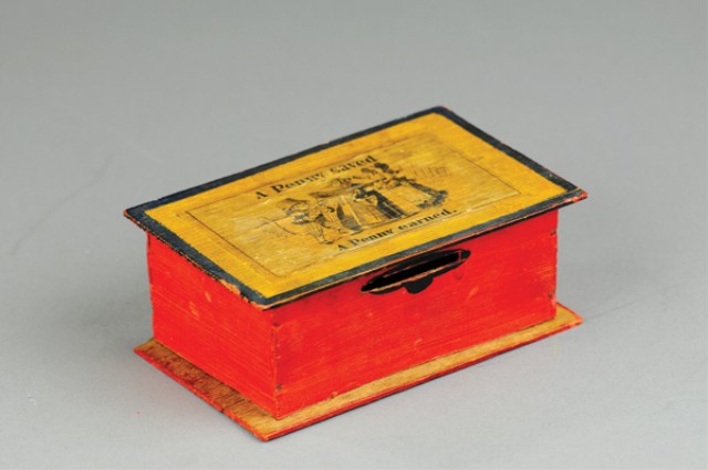 EARLY WOOD STILL BANK Made of balsa