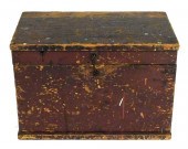 EARLY WOODEN BOX: A SMALL PINE