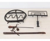 Early wrought iron toaster, sc