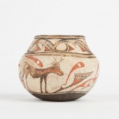 EARLY ZUNI PUEBLO CHILD'S OLLA