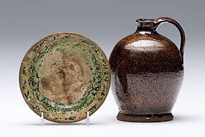 Earthenware Jug and Plate