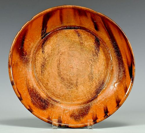 EARTHENWARE MANGANESE DECORATED