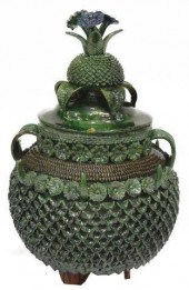 EARTHENWARE PINEAPPLE-FORM URN