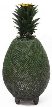 EARTHENWARE PINEAPPLE-FORM URN