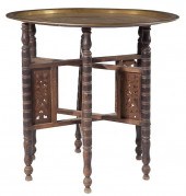 East Asian Tray Tablebrass cir