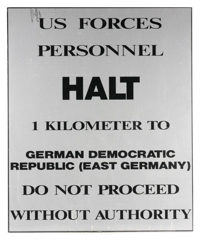 EAST GERMANY US FORCES HALT