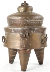 East Indian Brass Kettle/Brazi