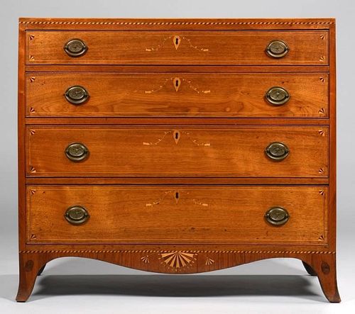 EAST TN FEDERAL INLAID CHEST OF