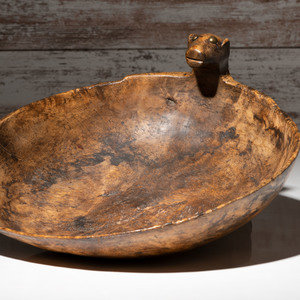 Eastern Sioux Figural Burl Bowl,