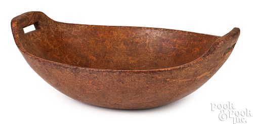 EASTERN WOODLANDS BURL BOWL, LATE