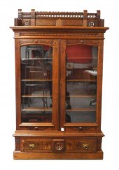 EASTLAKE BOOKCASE WITH ORNATEL