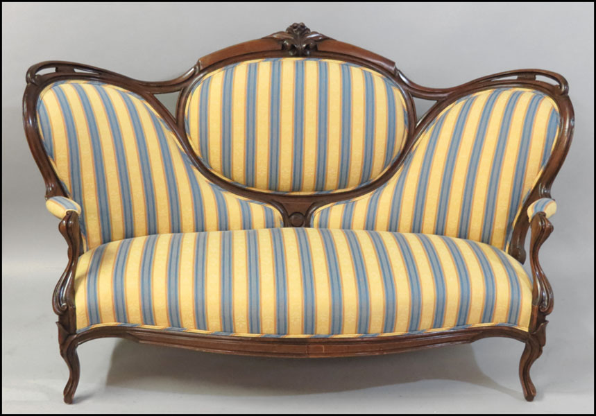 EASTLAKE CARVED AND UPHOLSTERED