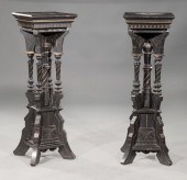 EASTLAKE CARVED, EBONIZED, PAR