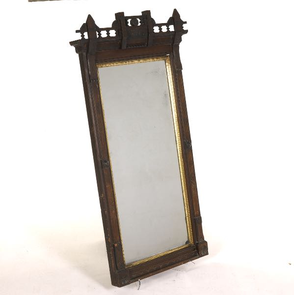 EASTLAKE CARVED WOOD MIRROR 52" x
