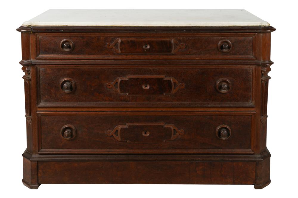 EASTLAKE MARBLE-TOP MAHOGANY