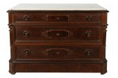 EASTLAKE MARBLE-TOP MAHOGANY C
