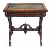 EASTLAKE MARBLE-TOP TABLE, LAT