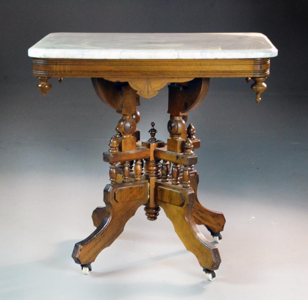 Eastlake Marble Top TableFinely