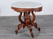 EASTLAKE STYLE MARBLE TOP PARL