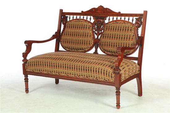 EASTLAKE VICTORIAN LOVESEAT. 