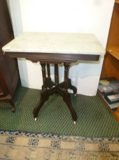 EASTLAKE VICTORIAN MARBLE-TOP