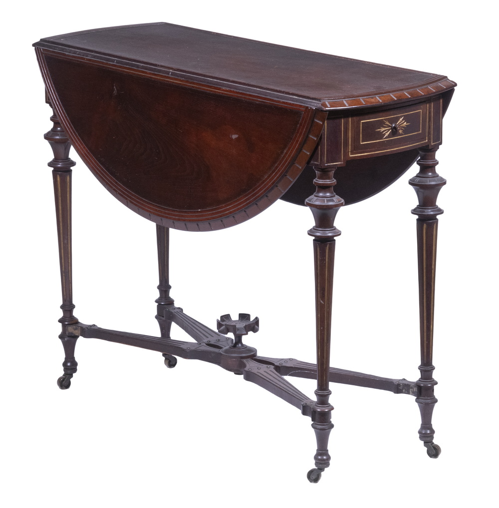 EASTLAKE WALNUT SWING-LEG DROP-LEAF