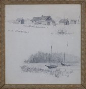 EASTMAN JOHNSON PENCIL DRAWING